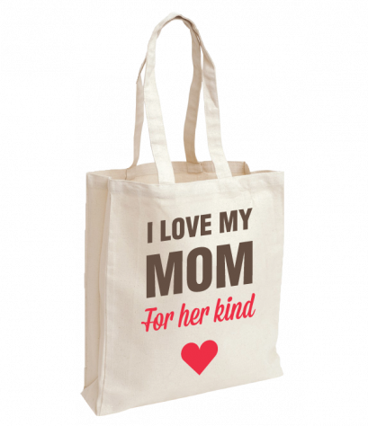 กระเป๋าผ้า I love my Mom